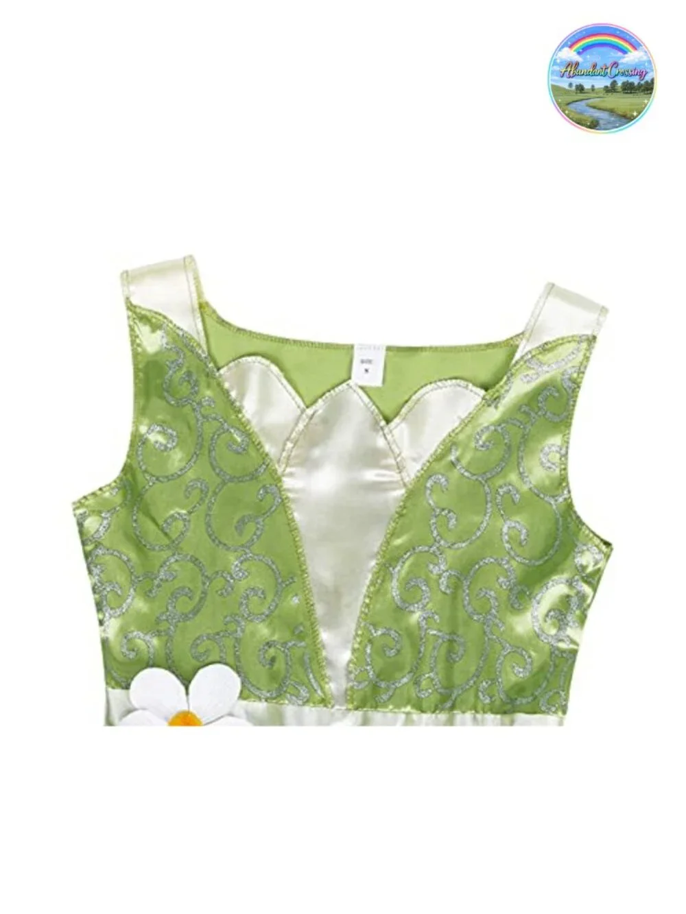 Girls Princess Dress Costume 4-Piece Set Satin Halloween Birthday Party